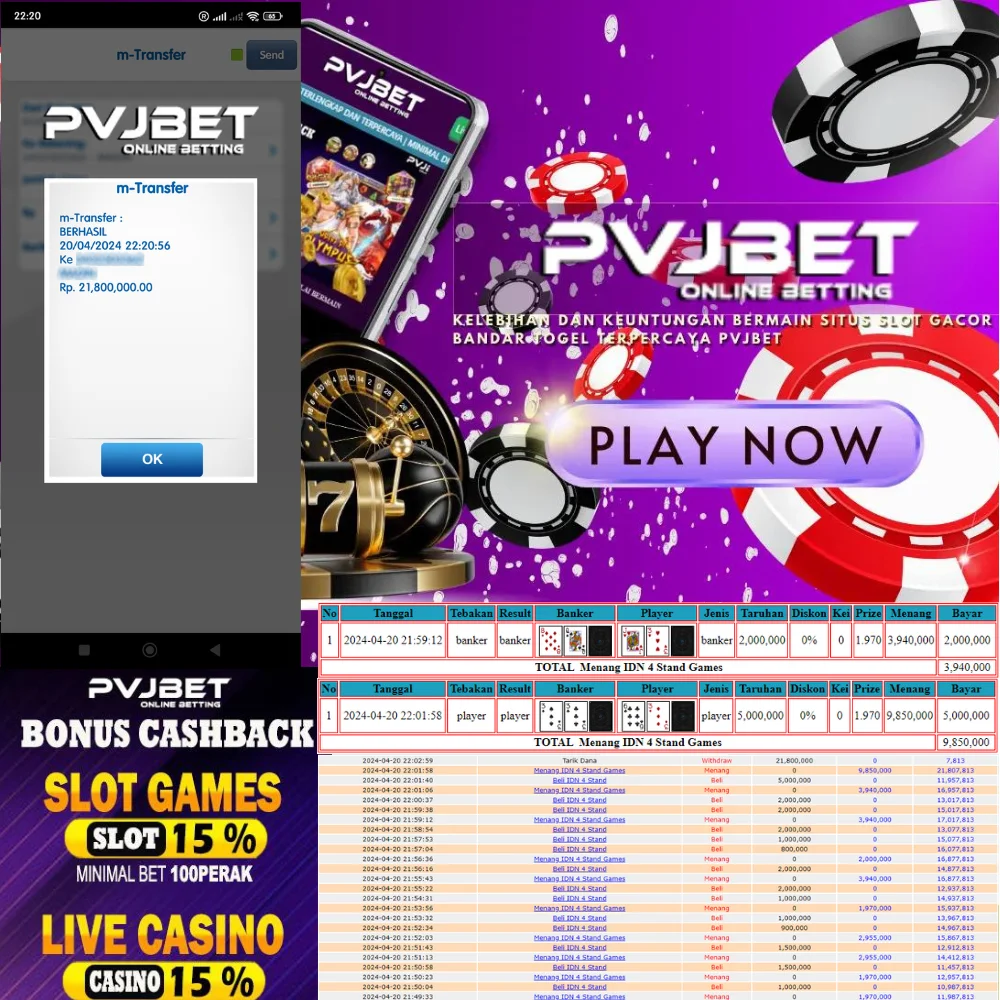 JACKPOT PERMAINAN LIVE CASINO ONLINE “IDN 4 STAND” 21JTAN